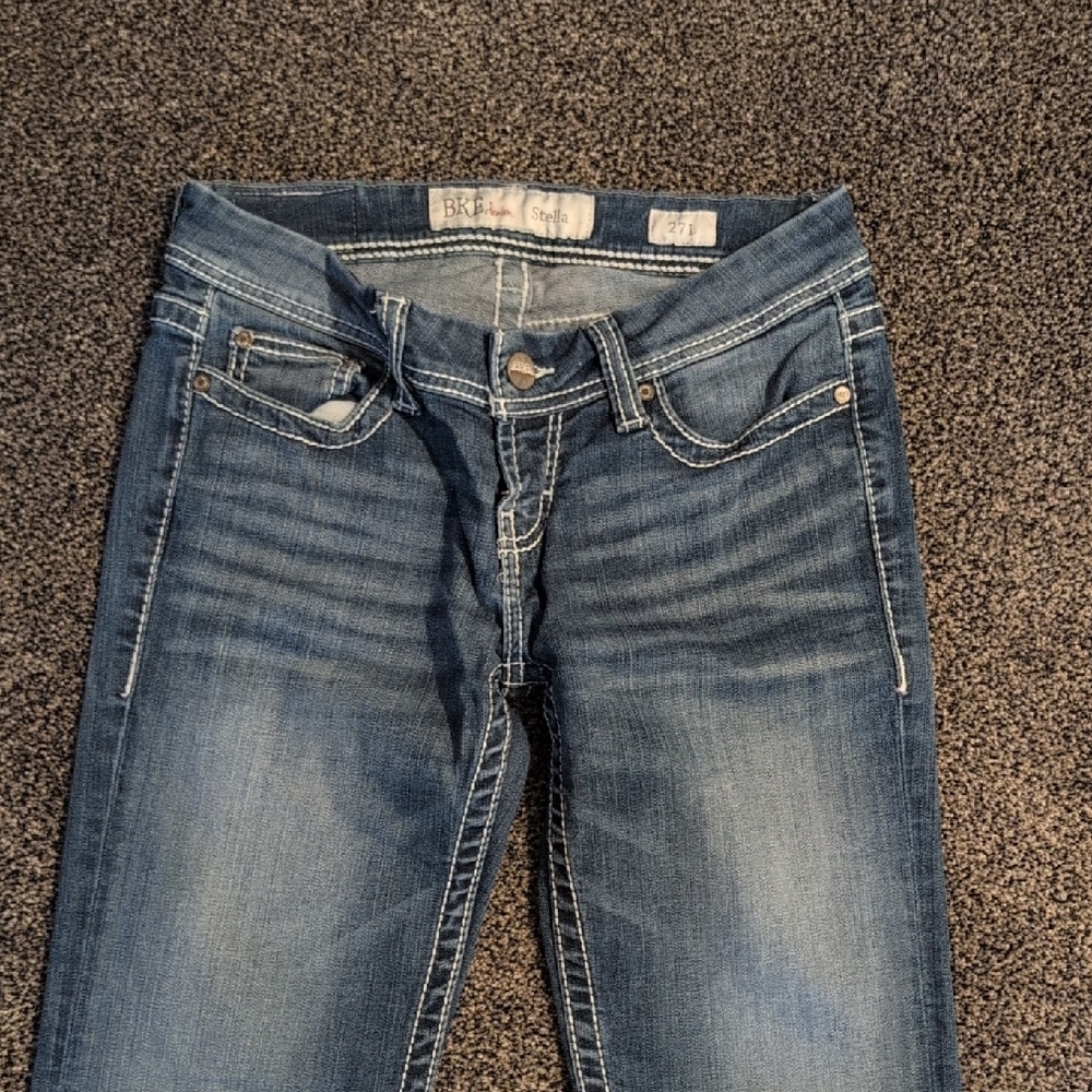 BKE Women's Dark Blue Skinny Jeans 27L